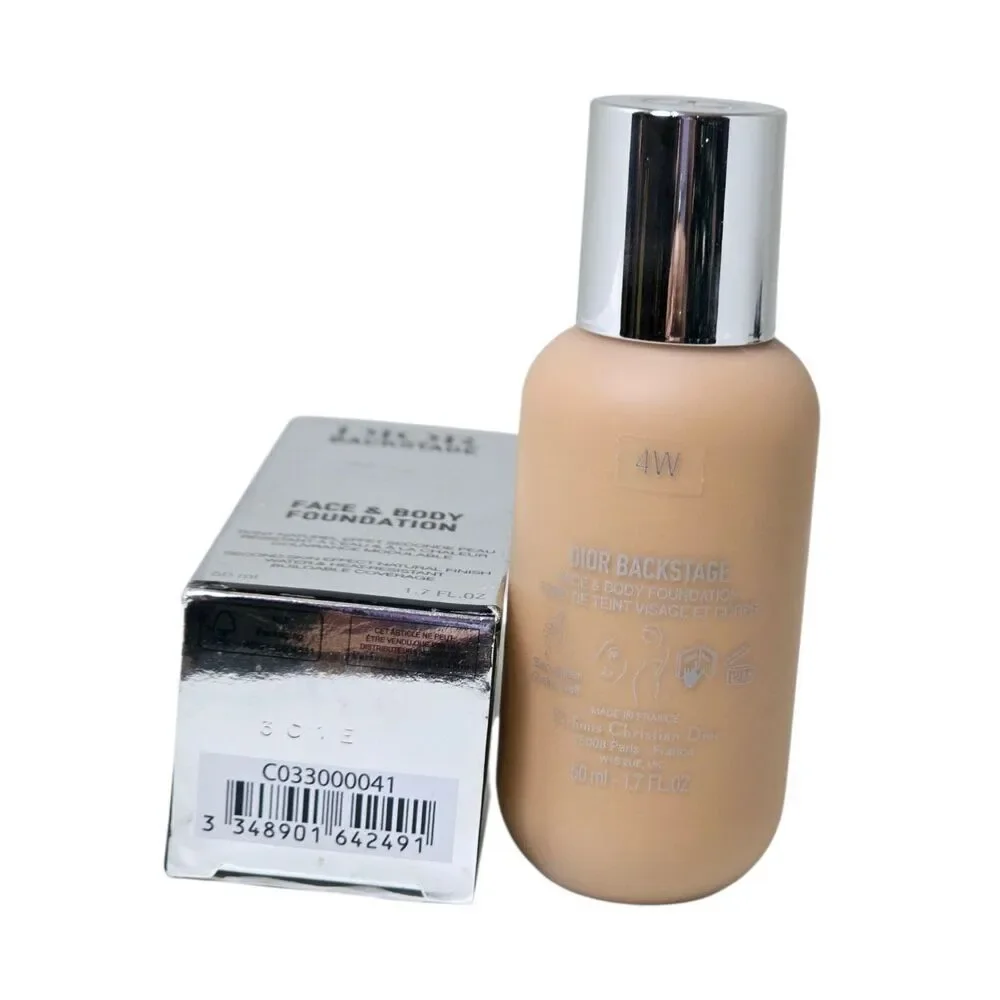 CHRISTIAN DIOR FACE & BODY FOUNDATION - Shade 4W - 1.7 OZ